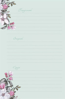 Ежедневник А5 7БЦ  64л "С цветочным настроением Flower Party. Зеленый"