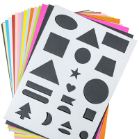 Бумага А4 цветная  75л (15цв. по 5л.) МиниМикс + трафарет