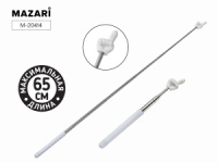 Указка телескопическая "С пальцем. Белая" 65см