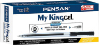 Ручка гелевая PENSAN MY KING GEL 0,5мм, черная, игольч. наконечник