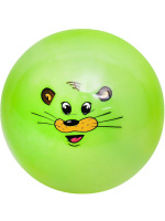 Мяч детский 12см "Мордашка" ассорти НЕ НАДУТЫЙ