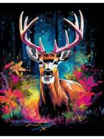 Картина по номерам на холсте 30*40см "Олень в лесу"