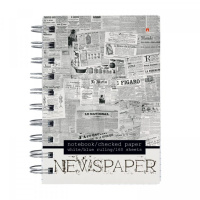 Блокнот А6 160л гребень "Ассорти" клетка