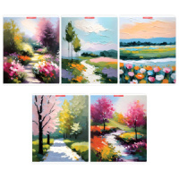 Тетрадь А5  96л кл. Полиграф Принт "Весна" мат.лам., текстура