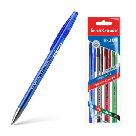 Набор гелевых ручек EK R-301 Original Gel Stick  4цв. 0.5 мм