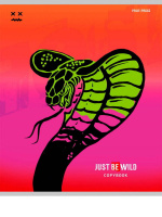 Тетрадь А5 48л кл. Проф-Пресс "Рисунки диких животных" лен, белизна 100%