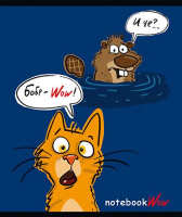 Тетрадь А5 48л кл. ПЗБМ "Бобр-Вау!" мат.лам., выб.УФ-лак, конгрев