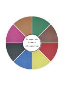 Цветная бумага А4  8цв 16листа "Кошка на подушках" немелованная, пл. 50 г/м2, на скрепке