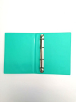 Папка на кольцах (без блока) А5 ДПС, бирюзовая ПВХ