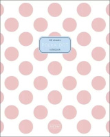 Тетрадь А5  60л кл. Hatber "Горохи" софт-тач, 5диз.в блоке