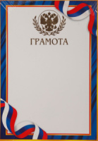 Грамота А4 с фольгой 210г/м