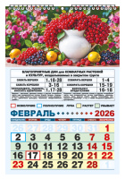 Календарь настенный перекидной  170*250мм на 2026г.  Садово-огородный лунный