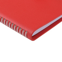 Ежедневник недат. А5 136л., мягк.пер., гребень, иск.кожа "Torino. Красный" кнопка