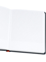 Записная книжка А5  80л. 7БЦ, "Кицуне"  холодная фольга + твин лак, 100гр/м. клетка