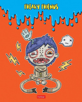 Тетрадь А5 48л кл. Hatber "Freaky friends", белизна 98%