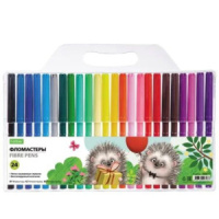 Фломастеры  24цв "Hatber. Хорошо быть ёжиком" вентилир.колпачок