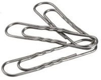 Скрепки 50мм -  50шт. гофрированные, никелированные, карт.уп.