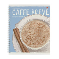 Тетрадь А5  96л кл. гребень Альт "Счастье в кофе" БЕЗ ПОЛЕЙ