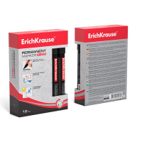 Маркер перманентный 4,6мм скошенный, чёрный P-300