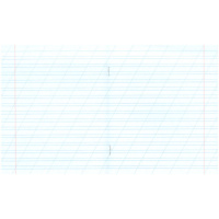 Тетрадь А5 12л косая лин.  Гознак "Зеленая" белизна 96%