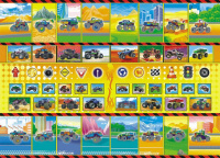 Раскраска А5 16стр. с наклейками "Бигфуты  "