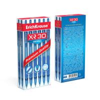 Ручка шар. ЕК XR-30 автомат, синяя, 0,7мм, тонир.пласт.корп, рез.держ.