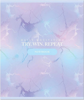 Тетрадь А5 48л кл. Полином "Shiny office" УФ-лак, 4 дизайна