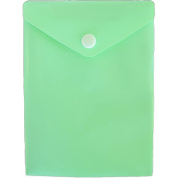 Конверт на кнопке  115*157мм  Pastel" 0,18мм, 5цв.