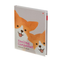 Блокнот А6 7БЦ  80л "Псы милашки" клетка, глянц.лам.