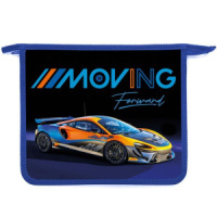 Папка д/тетрад. А5 (240*205*45) 1отд. молния сверху, пластик "Автоспорт" диз.с двух сторон