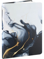 Блокнот А5 7БЦ  96л "Мрамор - 1" мат.лам., резинка, кл.