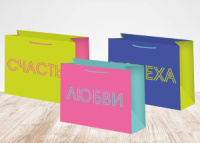 Пакет подар. бумажн. 23*18*10 см, 157гр/м2  Микс