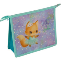 Папка д/тетрад. А5 (243x200x80) 1отд. молния сверху, пластик"Dance Fox", тиснение фольгой