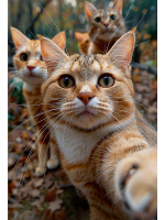 Блокнот А5 7БЦ 160л "Фотография котиков" глянц.лам., кл.