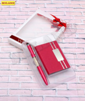 Набор подарочный 2 в 1 "Мисс очарование" (ручка, визитница)