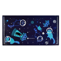 Конверт на кнопке  с рисунком 260*140мм, Коты в космосе