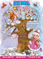 Плакат 60*44см "Зима"