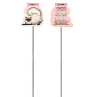 Набор закладок-ляссе магнитных 3шт. 45*48мм,40*48мм "Коты" софт-тач