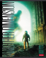 Тетрадь А5  96л ЛИН. Hatber "Другое измерение" мат.лам, тисн., бел.100%