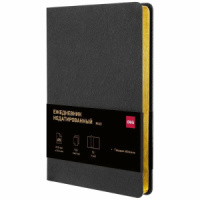 Ежедневник недат А5 136л. Elegant кожзам., тв.пер., золот. тисн., черный