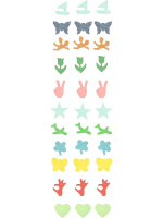 Набор фигурных дыроколов 12шт. 10мм