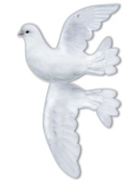 Вырубная фигурка 9*9см "Голубь"