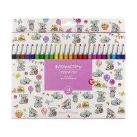 Фломастеры  24цв "BV. Happycolor"
