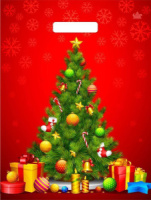 Пакет 40*31см (30мк) с вырубной укрепл. ручкой "Главная красавица" ПВД