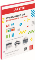 Бумага А4 цветная 50л ИНТЕНСИВ, красная
