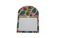 Блок д\записи на магните (100*140мм) ассорти, 40л., с карандашом