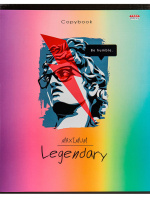 Тетрадь А5  96л кл. Проф-Пресс "Поп-арт" лен, белизна 100%