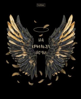 Тетрадь А5 48л кл. Hatber "Крылья ангела" мат.лам., 3Dфольга, 5диз.в блоке