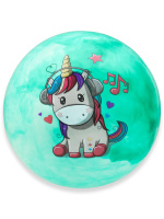 Мяч детский 22см "Волшебный дракончик" ассорти НЕ НАДУТЫЙ