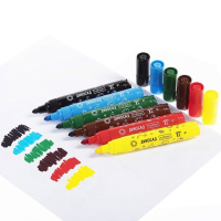 Фломастеры Jumbo   6цв "Hatber. Диносад"